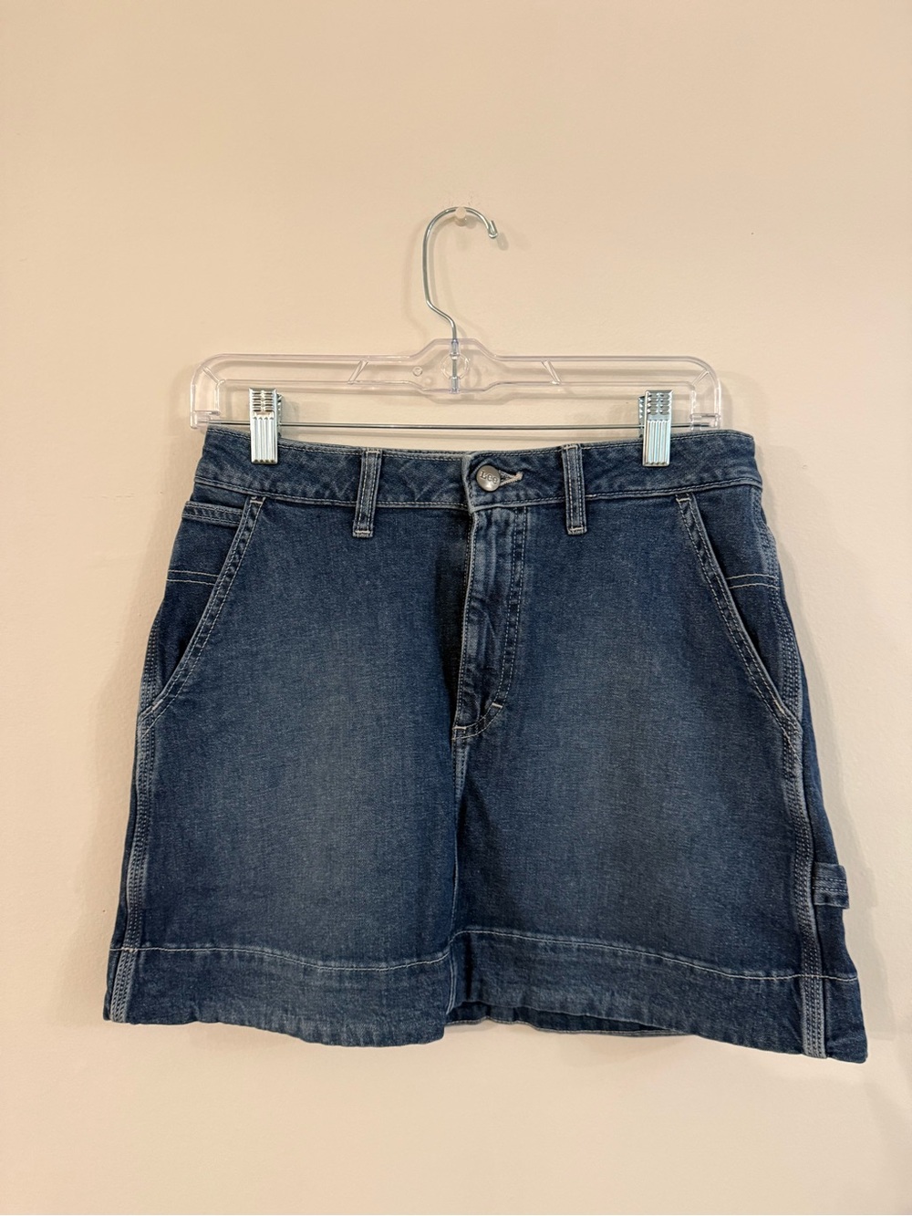 Lee Denim Utility Women's mini skirt - Dark Blue